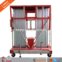 Mobile vertical Double mast aluminum personal lift manual electric person portable ladder one man lift for sale